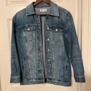 oversized madewell denim jacket